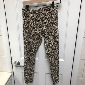 No Boundaries Leopard/Cheetah Print Leggings Juniors Size Large 11-13 NWOT